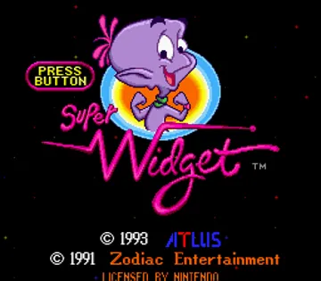 Super Widget (USA) screen shot title